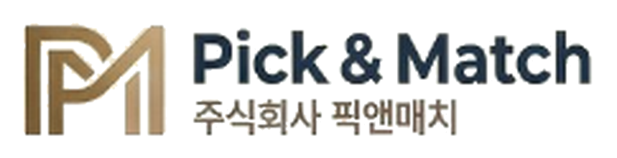 Pick & Match 공식 로고 · 주식회사 픽앤매치